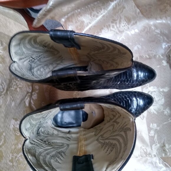 Americans Boot Maker Black Python / Mens